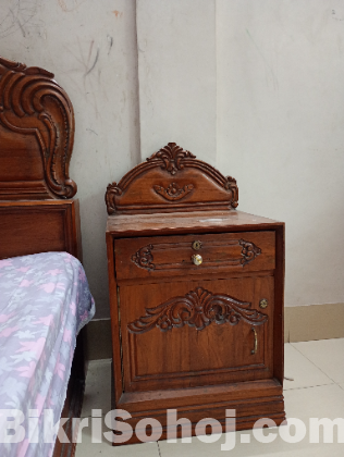 Shegun Wood Box Bed (সেগুন কাঠের বিছানা/ বক্স খাট)